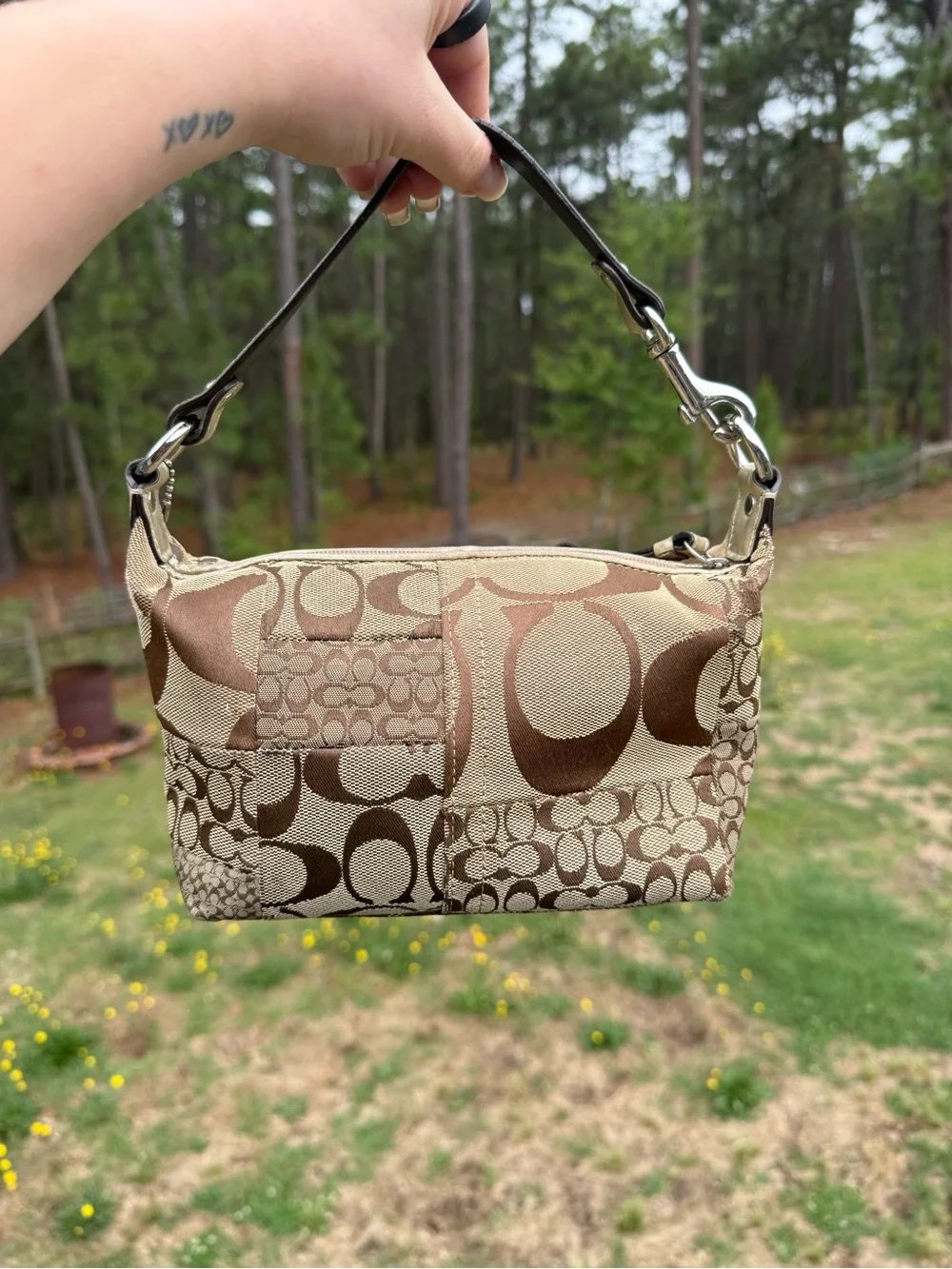Coach Signature Patchwork Mini Bag - Picture 3 of 7